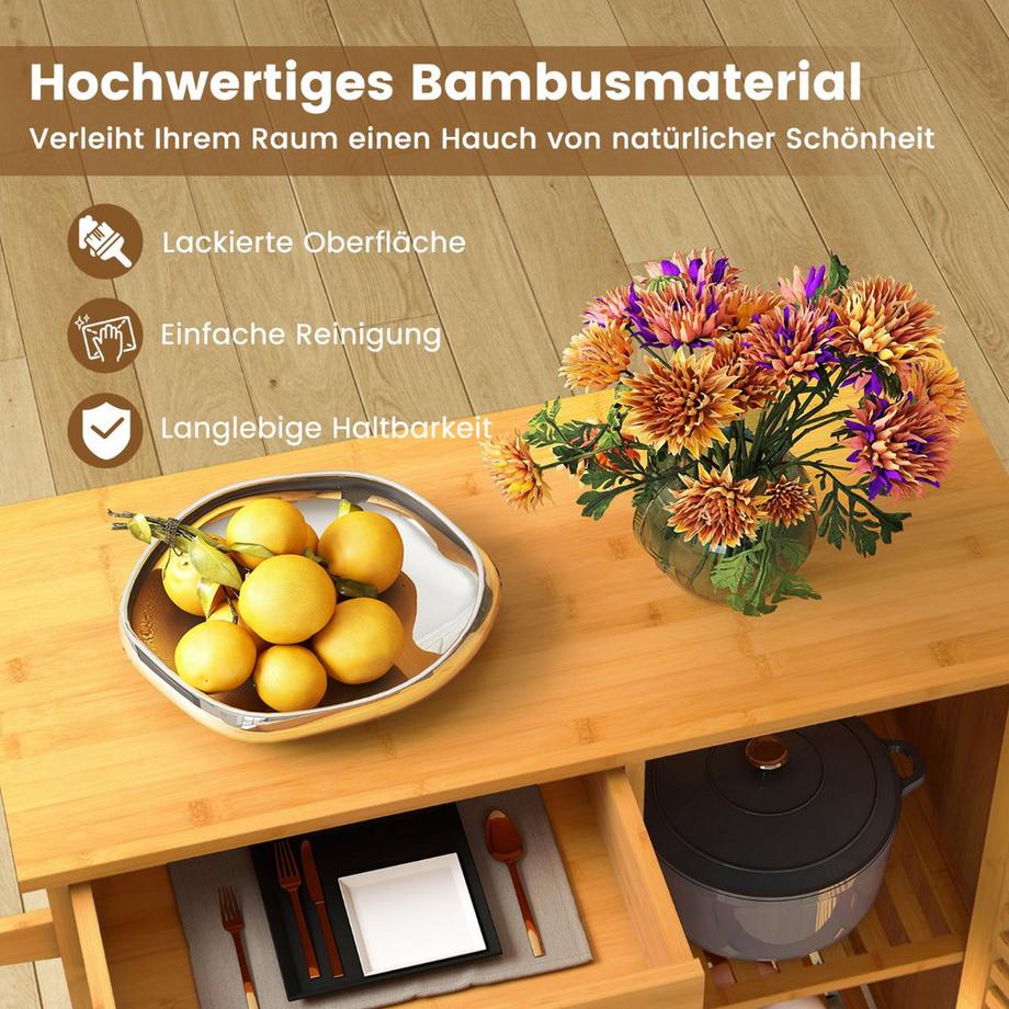 Northix Carrello da cucina con contenitore  