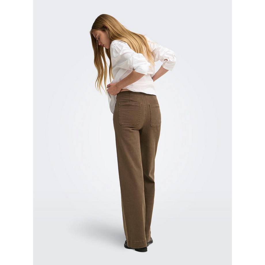 ONLY Weite Jeans aufgesetzte Taschen  