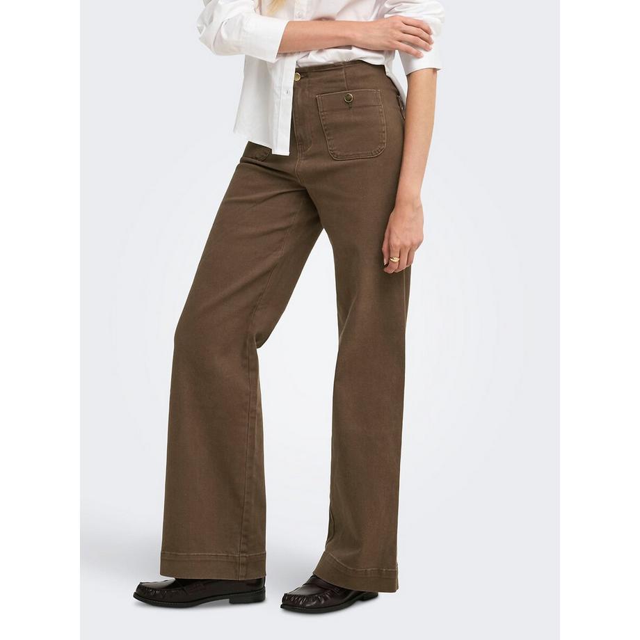 ONLY Weite Jeans aufgesetzte Taschen  
