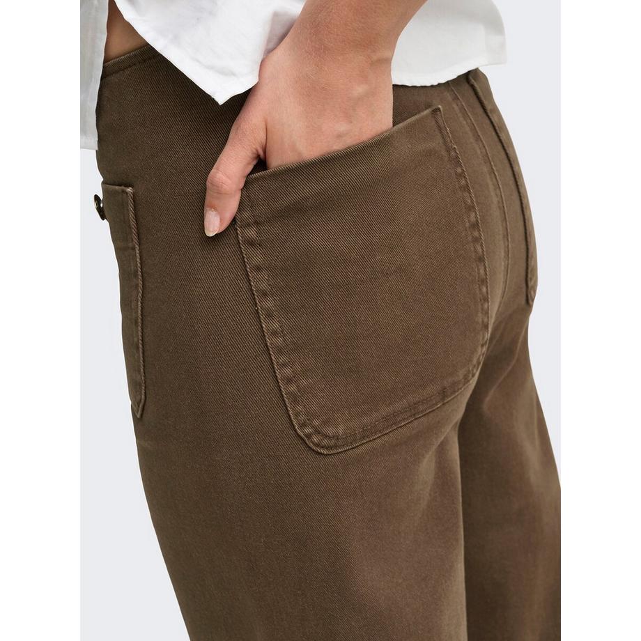 ONLY Weite Jeans aufgesetzte Taschen  