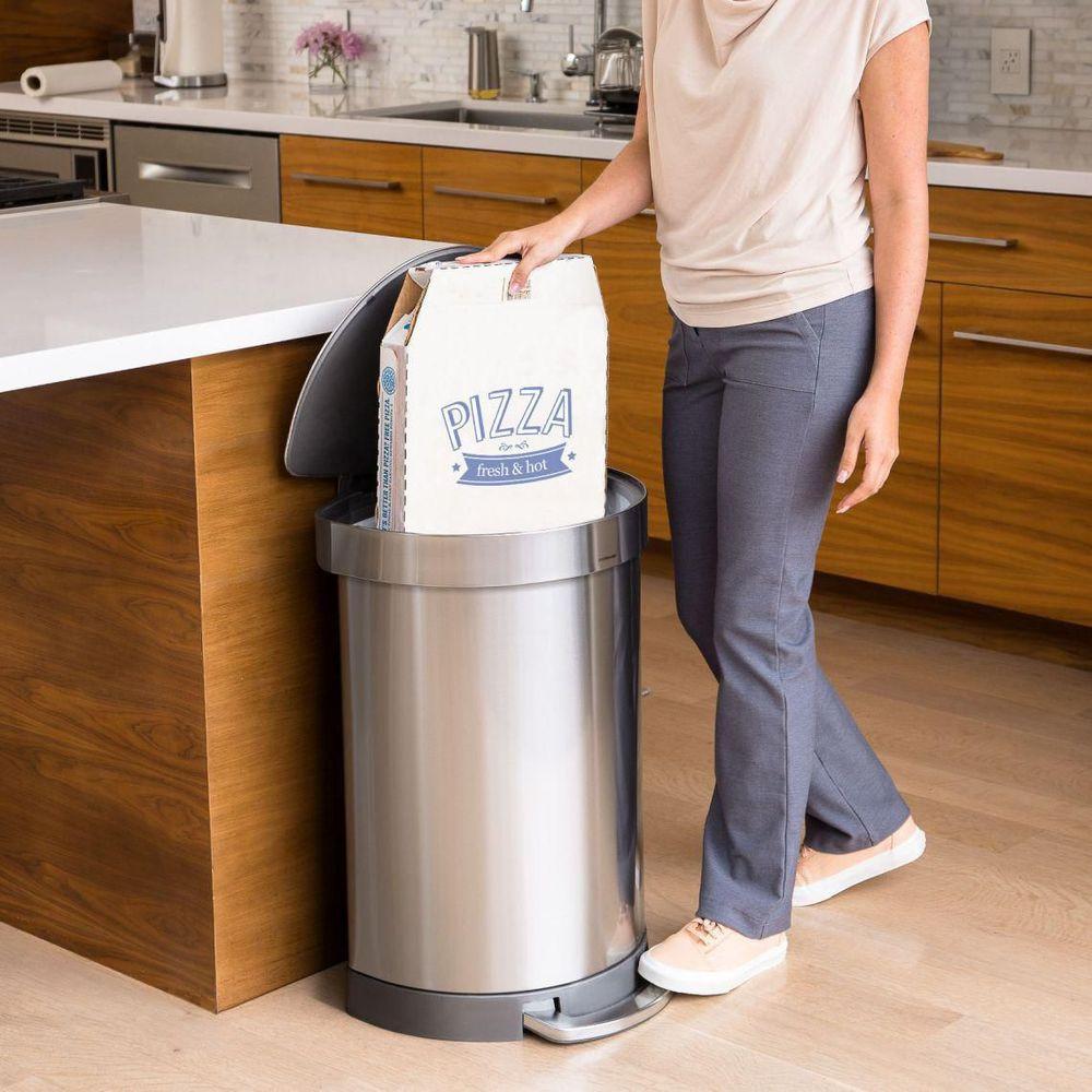 Simplehuman Treteimer CW2029 60 Liter, Silber  