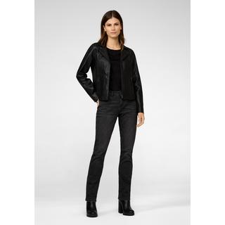 RICANO  Veste en cuir s Amelie, style classique avec col revers 