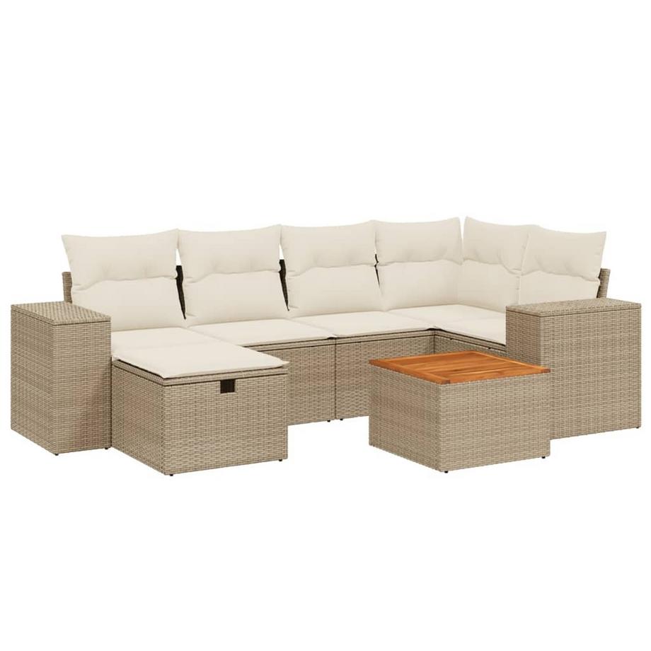 set divano da giardino Polirattan