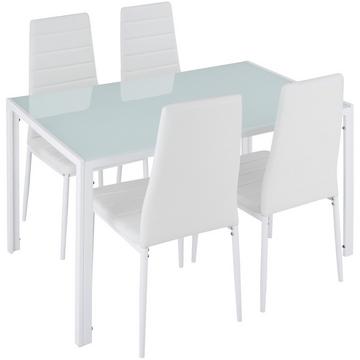 Ensemble table et 4 chaises BERLIN en acier