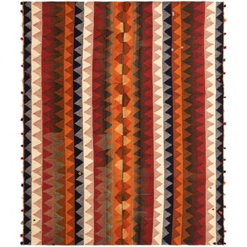 Handgemachter Teppich Jajim old