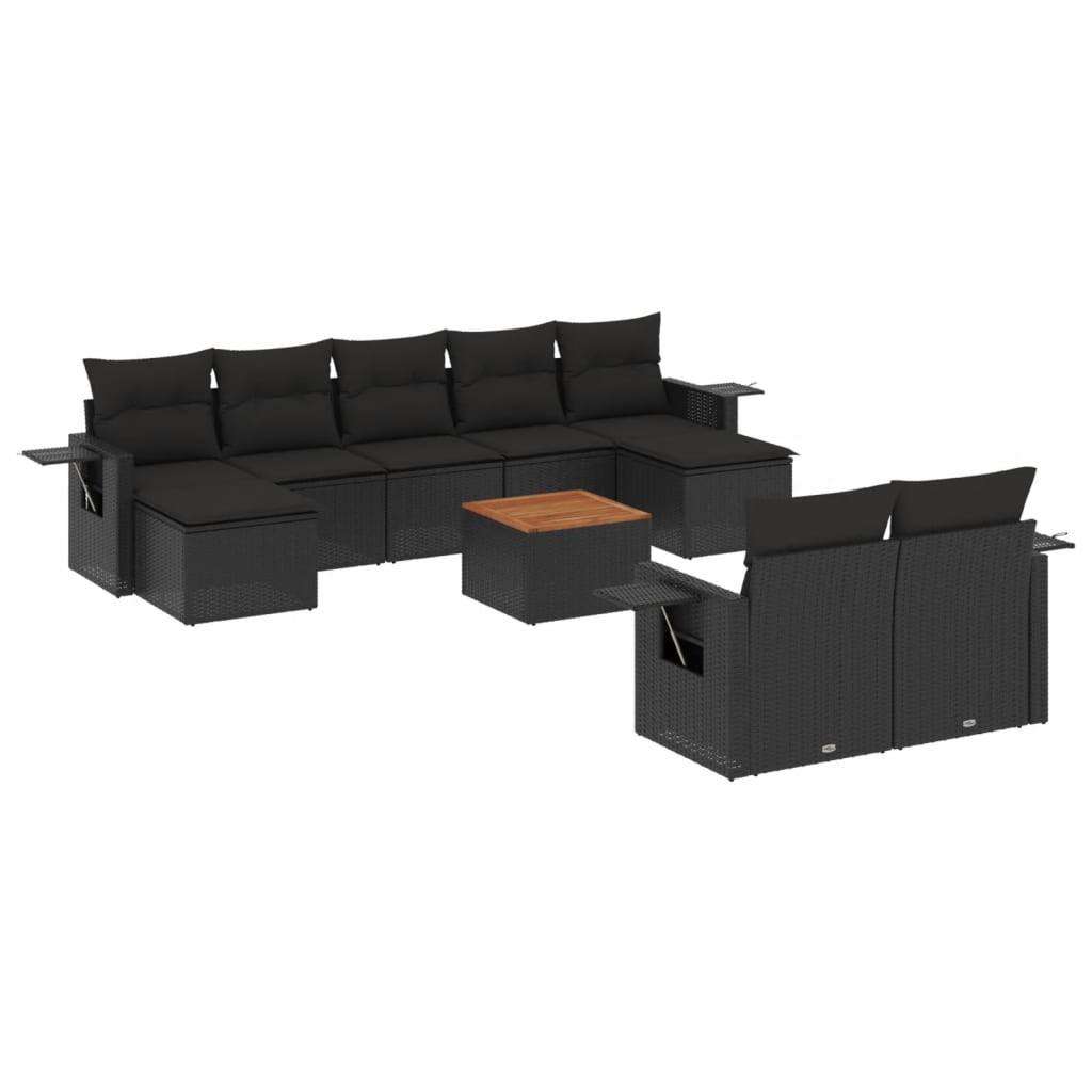 VidaXL set divano da giardino Polirattan  