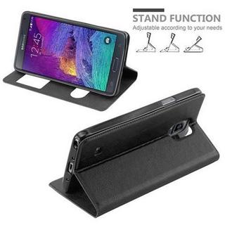 Cadorabo  Housse compatible avec Samsung Galaxy NOTE 4 - Coque de protection avec fermeture magnétique, fonction de support et 2 fenêtres de visualisation 