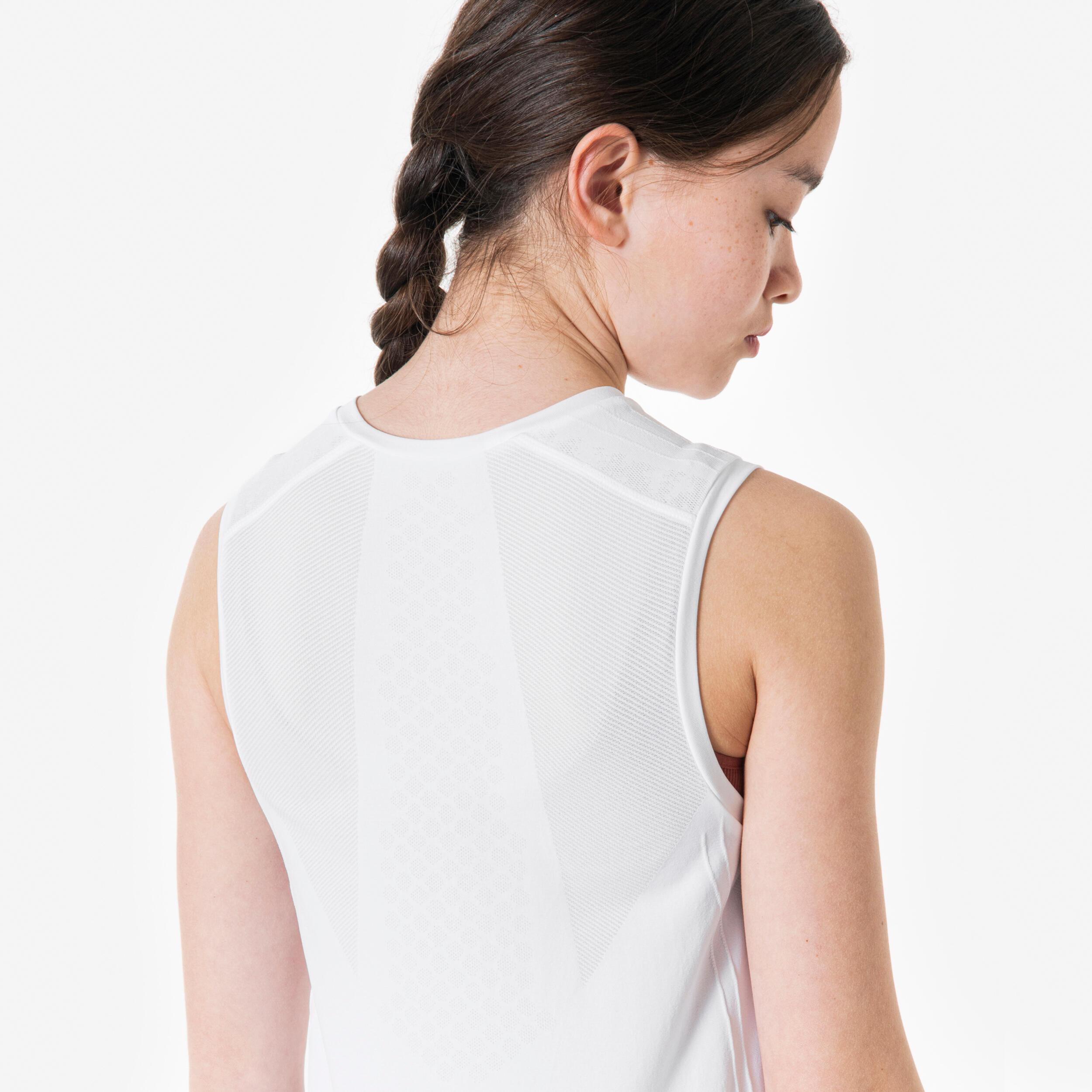 TARMAK  Canotta da basket bambino senza maniche poliestere 