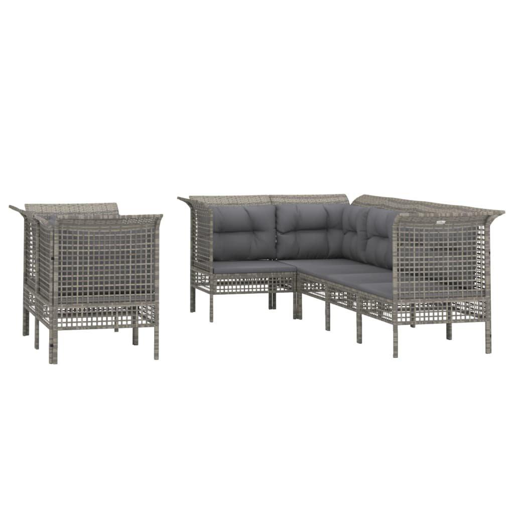 VidaXL Garten lounge set poly-rattan  