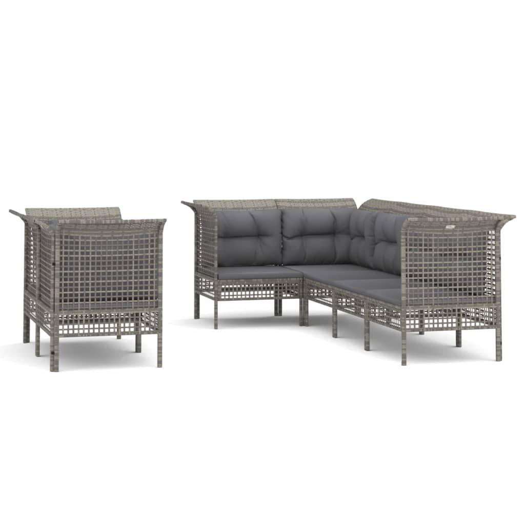 VidaXL Garten lounge set poly-rattan  