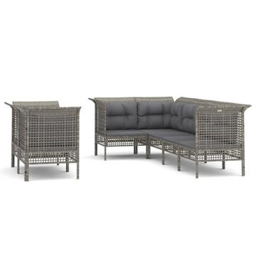 Garten lounge set poly-rattan