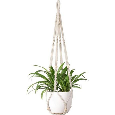 Northio  Panier Suspendu en Macramé - Suspension Plante - 90 cm 