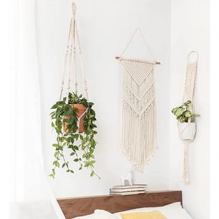 Northio  Panier Suspendu en Macramé - Suspension Plante - 90 cm 