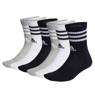 Socken  6er Pack-3-Streifen Cushioned Crew