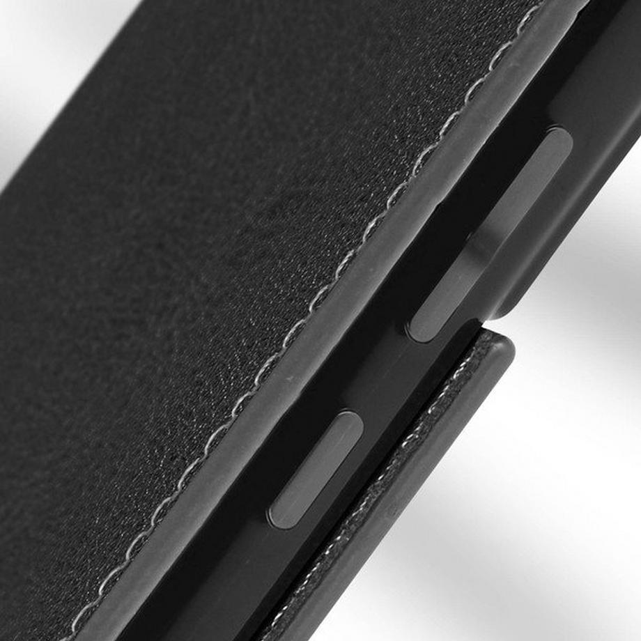 Avizar  Lederhülle Samsung S22 Plus Schwarz 