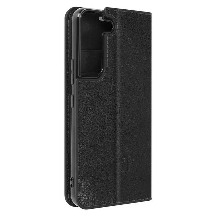 Avizar  Lederhülle Samsung S22 Plus Schwarz 