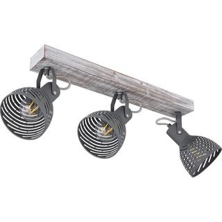 mutoni Spot Mori bois antique blanchi 3xE27  