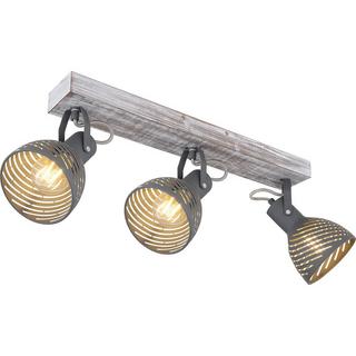 mutoni Spot Mori bois antique blanchi 3xE27  