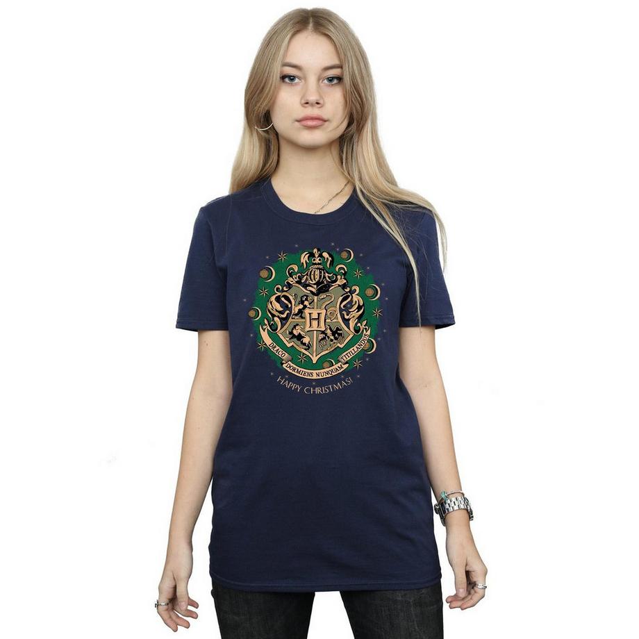 Harry Potter Hogwarts Happy Christmas T-Shirt  