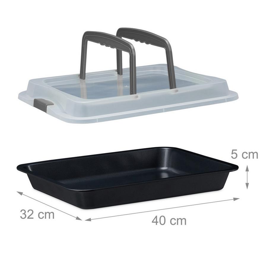 B2X Backblech mit Deckel  