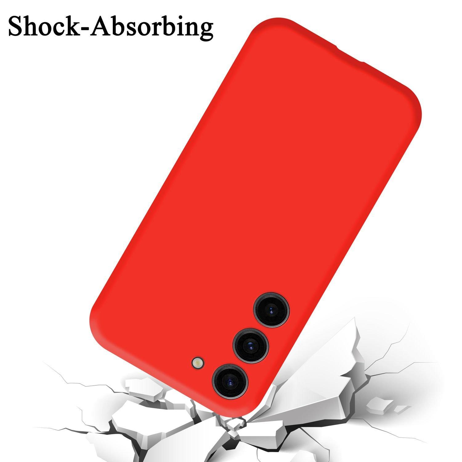 Cadorabo  Housse pour Samsung Galaxy S23 PLUS en LIQUID RED - Coque de protection en silicone TPU flexible 