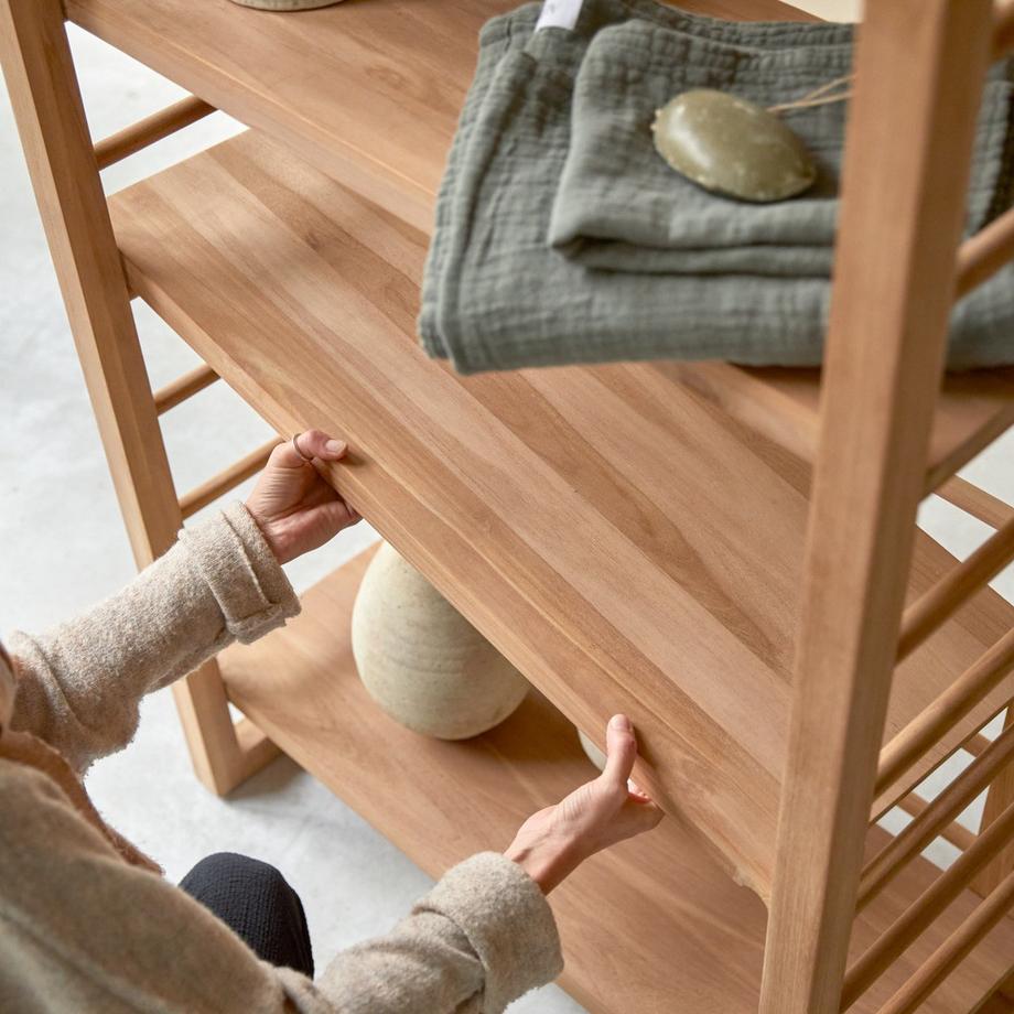 Tikamoon Scaffale alto in teak massello Sera  