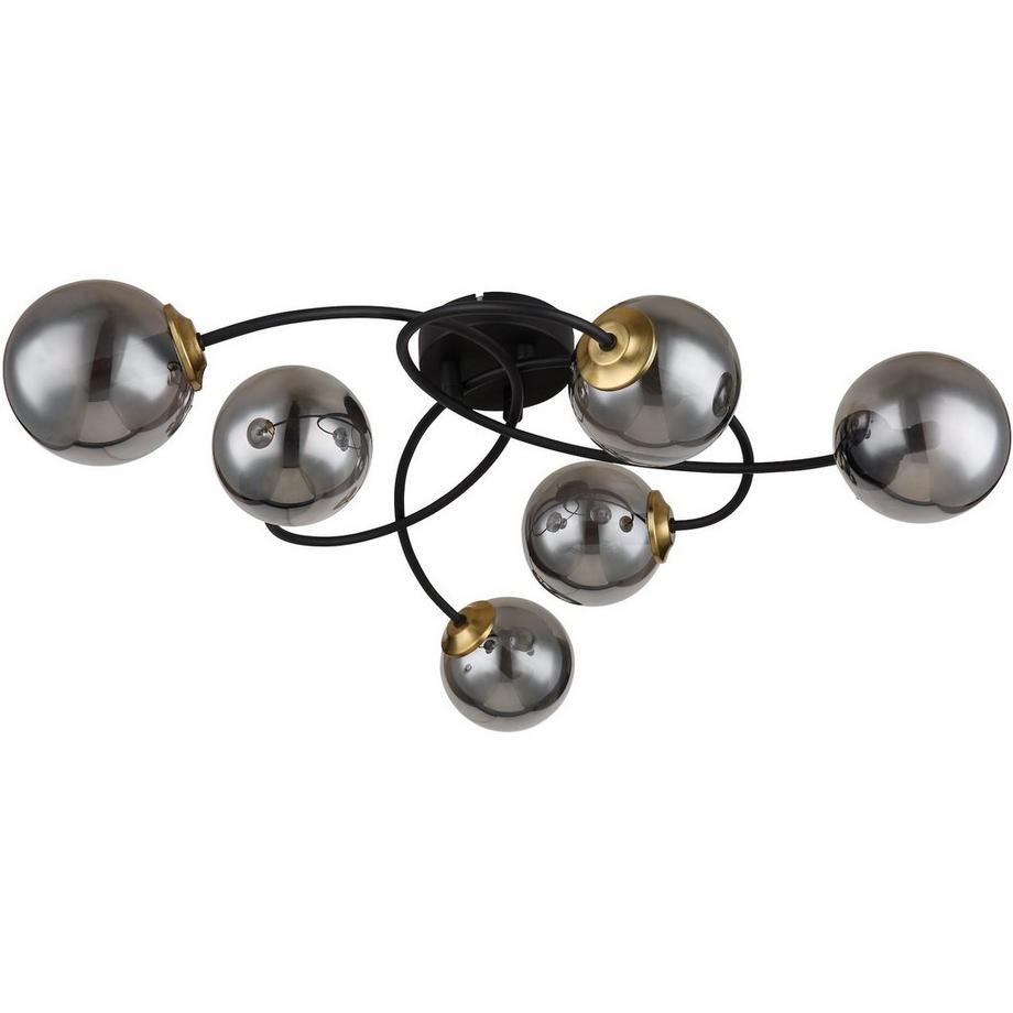 mutoni Plafonnier Jorge métal noir mat 6xG9  