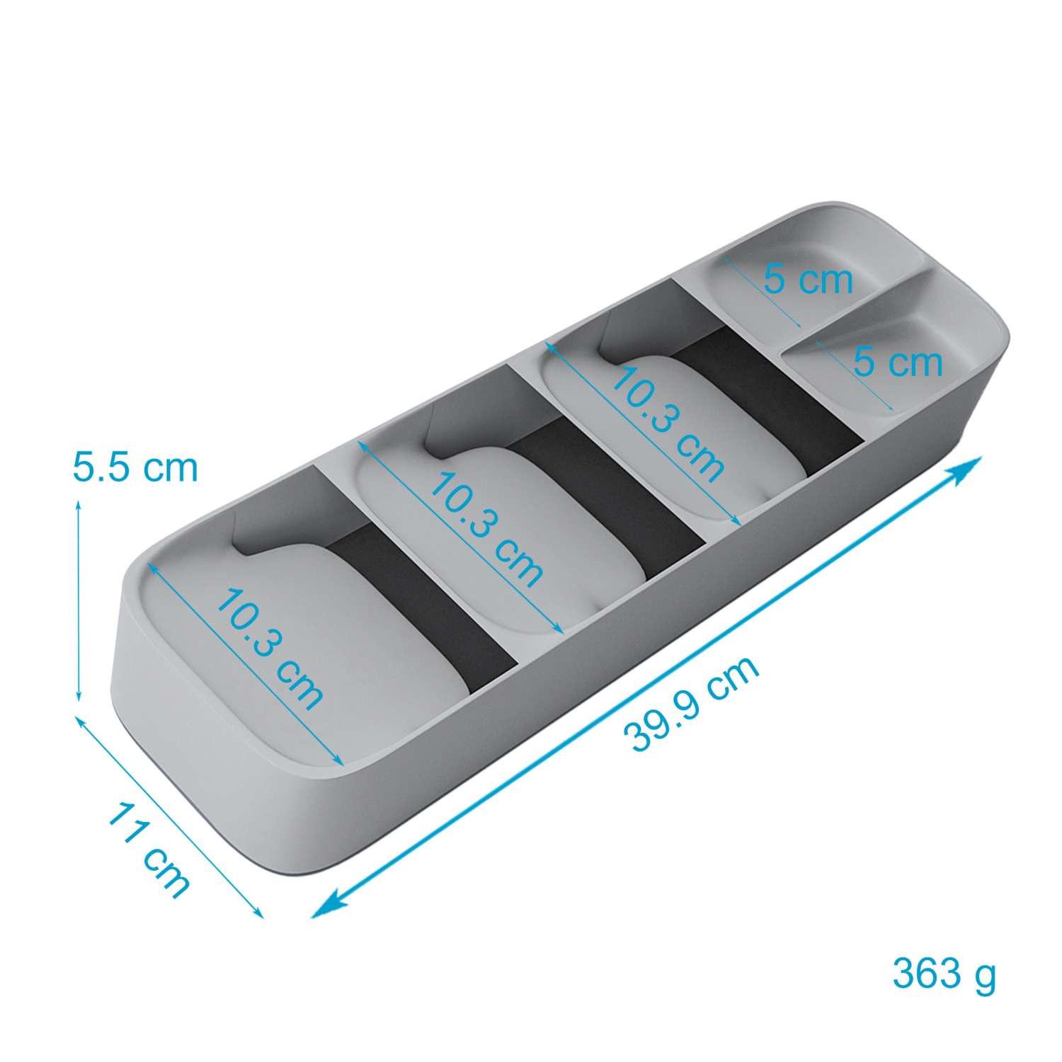 Intirilife Besteckkasten Schubladen Organizer aus Kunsstoff  