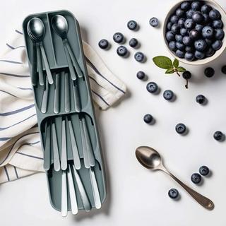 Intirilife Besteckkasten Schubladen Organizer aus Kunsstoff  