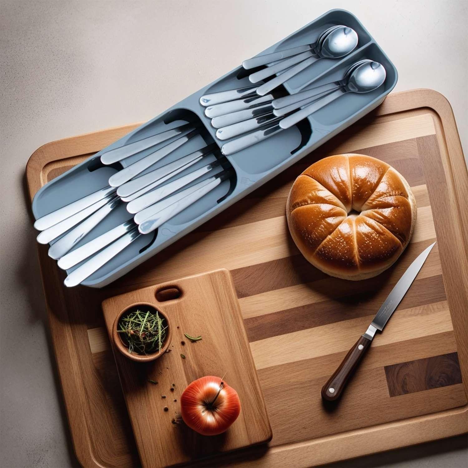 Intirilife Besteckkasten Schubladen Organizer aus Kunsstoff  