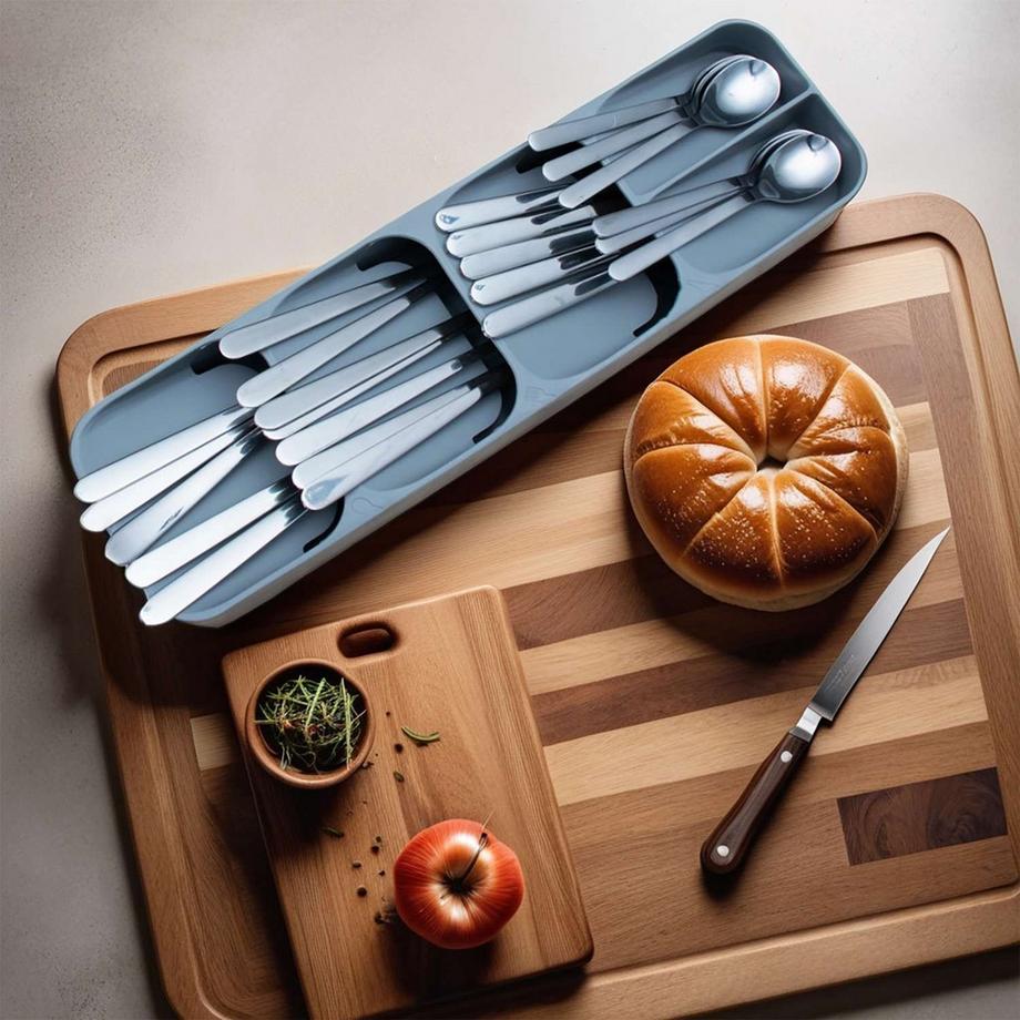 Intirilife Besteckkasten Schubladen Organizer aus Kunsstoff  