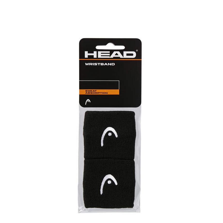 Head  HEAD Poignet 2.5" noir (2 pcs) 