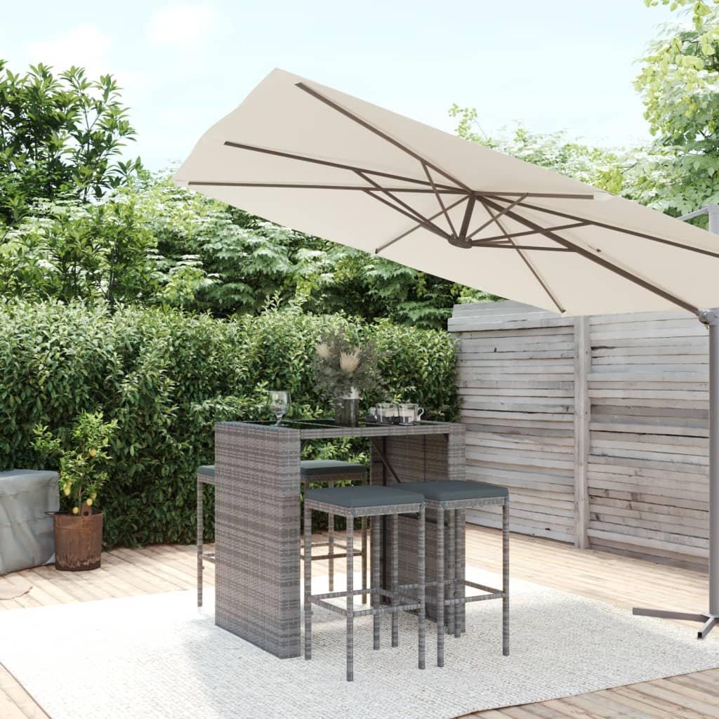 VidaXL Gartenbar set poly-rattan  