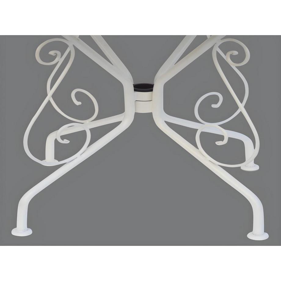 Vente-unique Gartentisch Metall in Eisenoptik GUERMANTES  