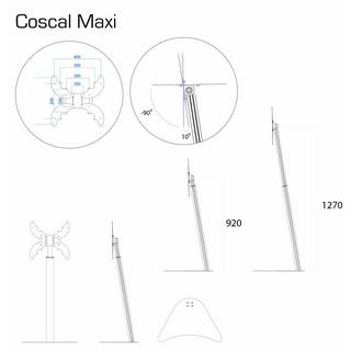 VCM Universal TV Fernseh Ständer Standfuß Fernsehständer Alu höhenverstellbar Coscal  