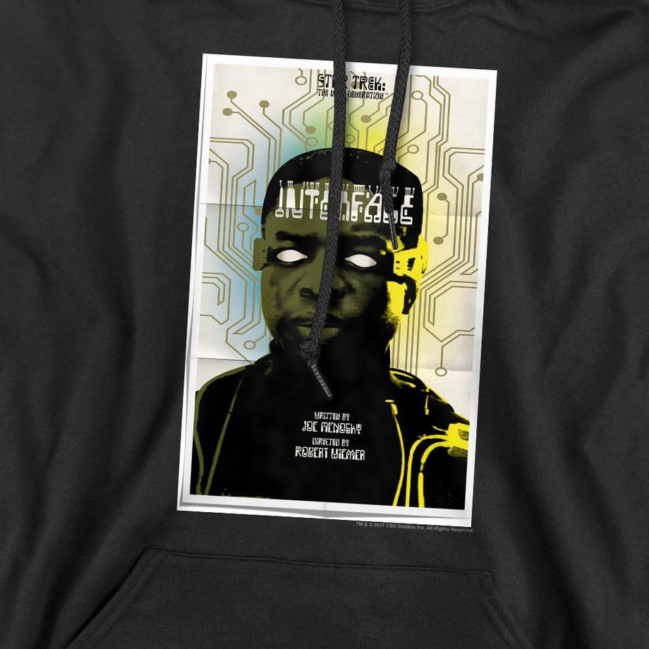 Star Trek The Next Generation Season 7 Episode 3 Felpa con Cappuccio  