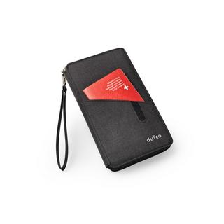 dufco by styro Reisemappe mit Powerbank 4000 mAh "Smart Organizers", anthrazit mit dufco Logo, 14x24.2x2.8cm  