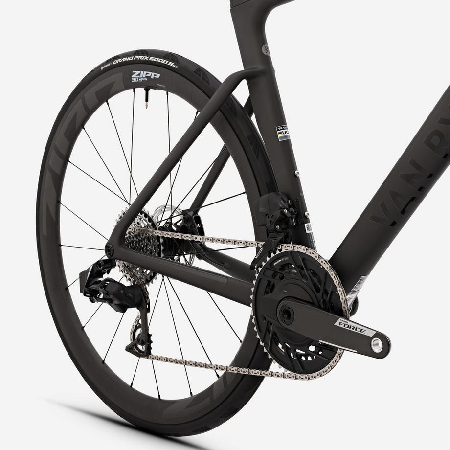 VAN RYSEL  Vélo de course Sram Force AXS E1 12V Powermeter carbone brut 