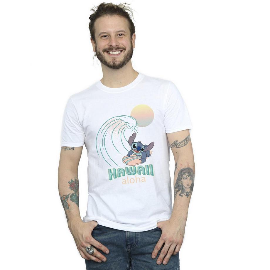 Disney Hawaii Aloha Stitch Surfing T-Shirt  