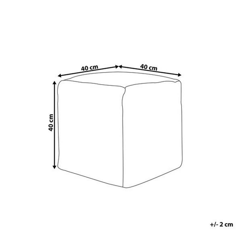 Beliani Pouf aus Baumwolle  HIRRI  