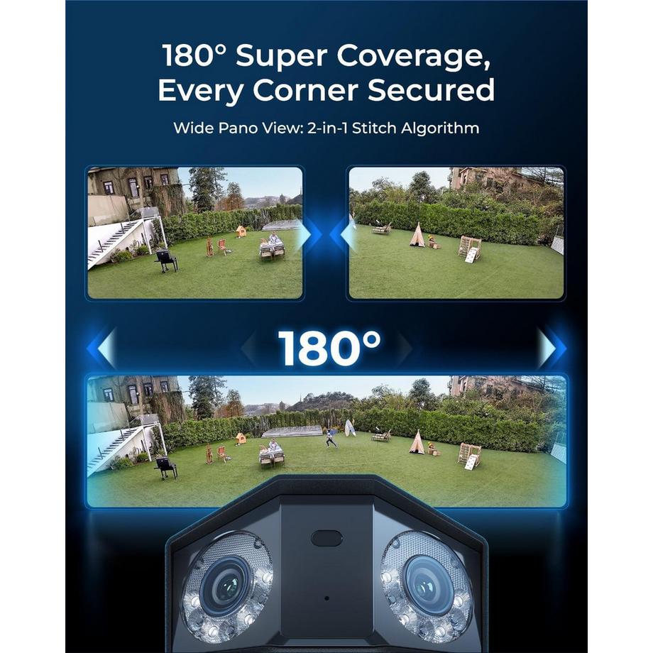 Reolink  Reolink Duo P750 2x 4K 180° PoE- Caméra 