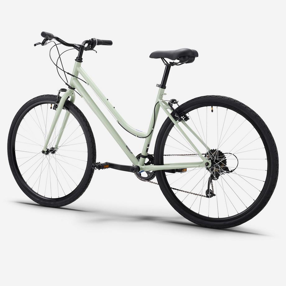 ROCKRIDER  Trekkingbike mit niedrigem Rahmen, EXPL 50 Grün 