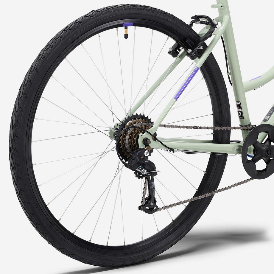 ROCKRIDER  Trekkingbike mit niedrigem Rahmen, EXPL 50 Grün 