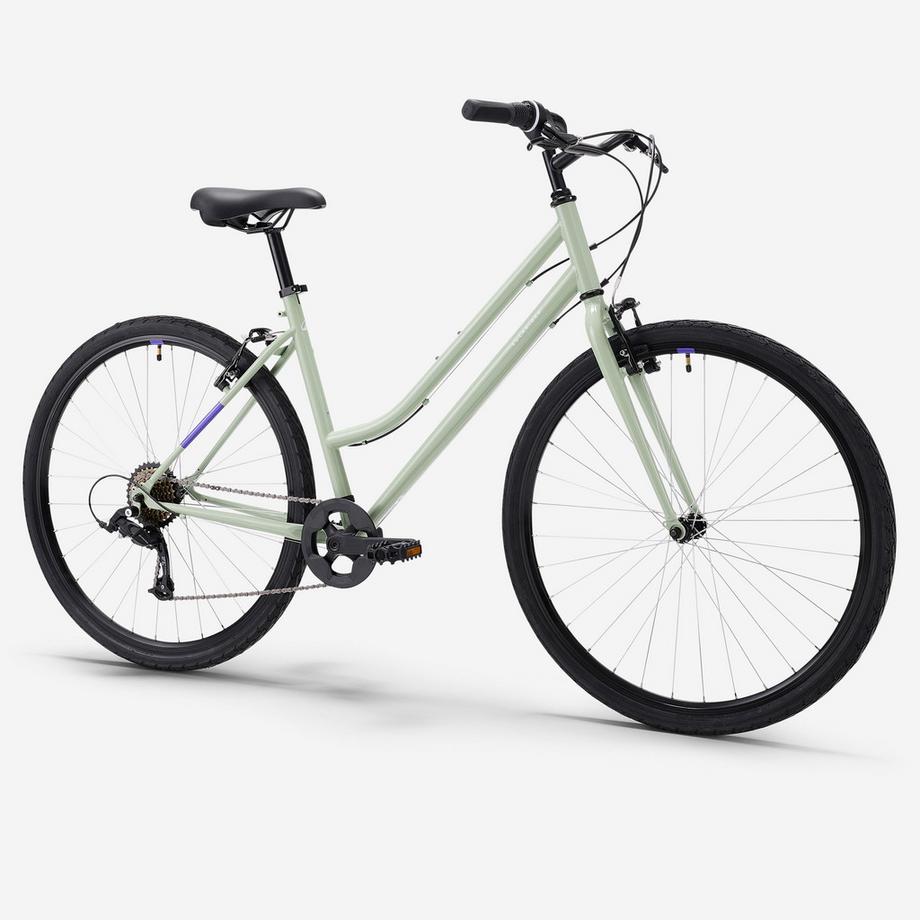 ROCKRIDER  Trekkingbike mit niedrigem Rahmen, EXPL 50 Grün 