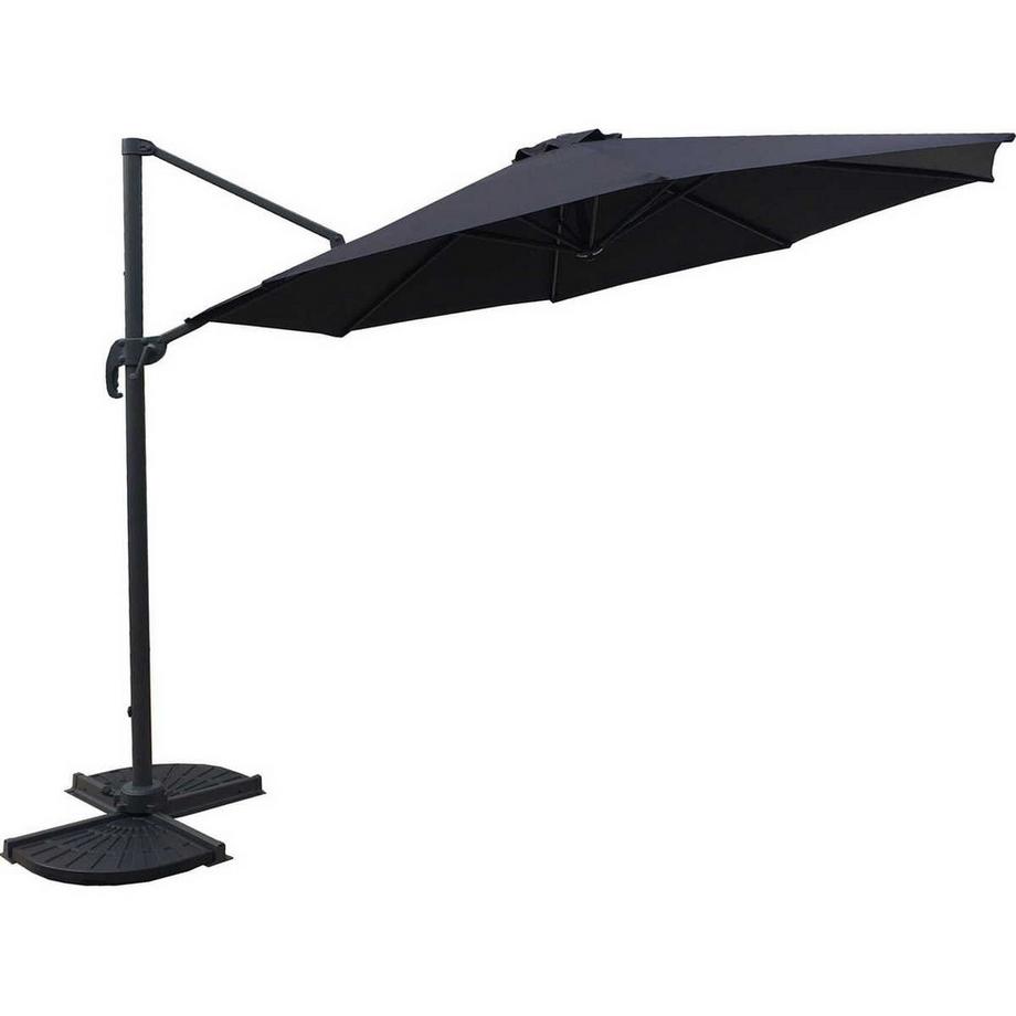 mutoni Ampelschirm Hespera anthrazit achteckig 300x300  