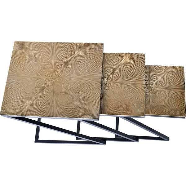 mutoni Tavolino Erendira Bronze (set di 3)  