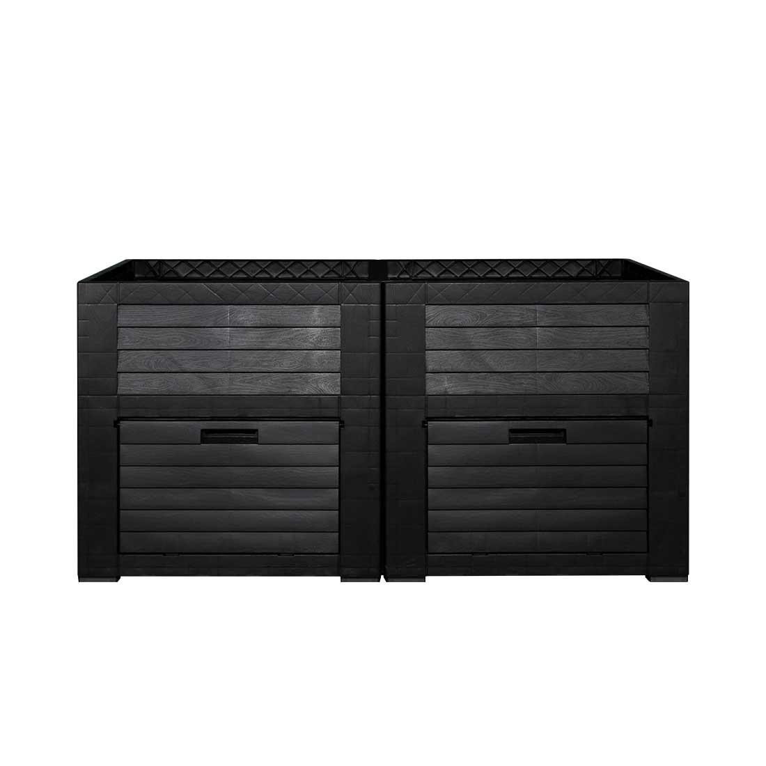 Weber Garden Jardinière surélevée 400 litres, avec compartiments de rangement  