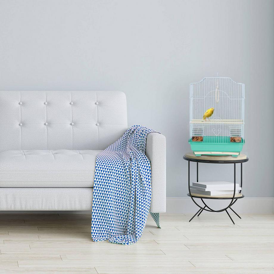 Northix  Cage à oiseaux avec perchoirs 