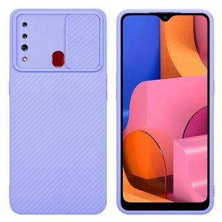 Cadorabo  Housse compatible avec Samsung Galaxy A20s - Coque de protection en silicone TPU flexible et avec protection pour appareil photo 