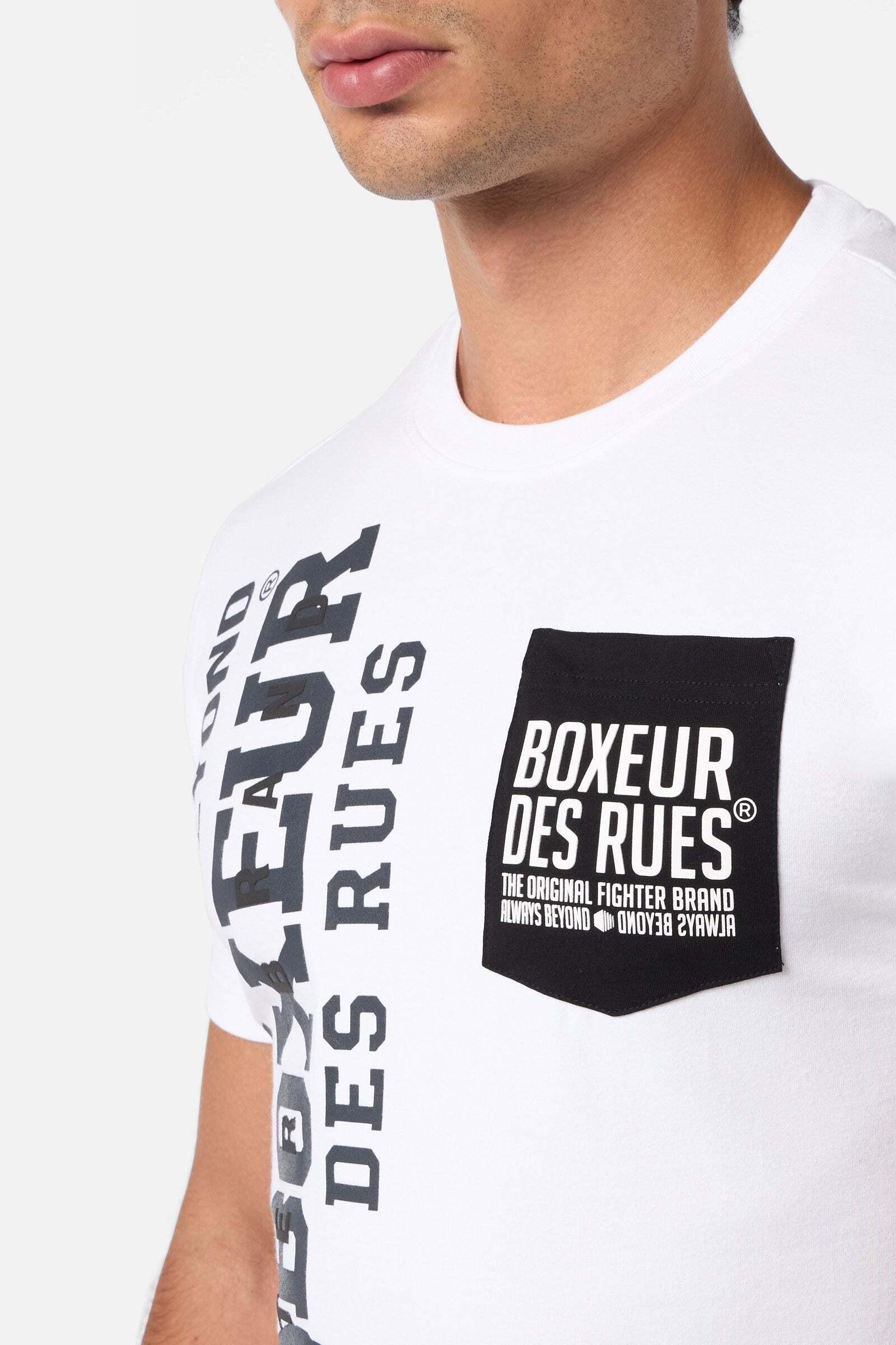 BOXEUR DES RUES  T-Shirt Short Sleeve Tee With Pocket 